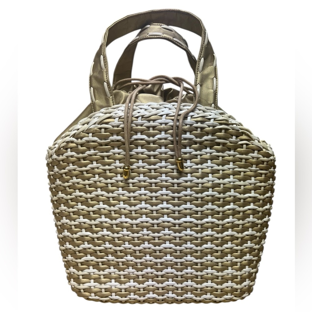 Capaf designer handbags withh drawstring closure made in Italy excellent cond